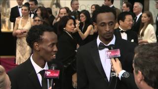 Barkhad Abdi and Faysal Ahmed Of quotCaptain Phillipsquot At 2014 Oscars [upl. by Vivi]