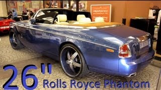 Rolls Royce Phantom Drophead with 26quot custom rims [upl. by Duer483]