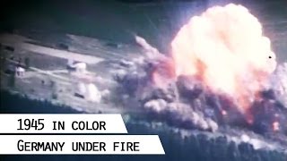 Airstrikes during World War II Germany 1945 in color [upl. by Harraf183]