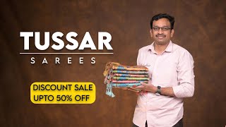 Tussar Sarees  Kaladhar Sarees And Fabrics  27 Mar 2023 [upl. by Adachi]