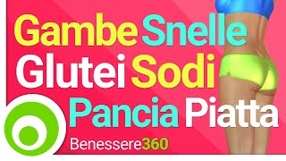 Gambe Snelle Glutei Sodi e Pancia Piatta  25 minuti di Fitness a Casa [upl. by Scheider]