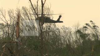 AR TORNADONATL GUARD HELICOPTER OVER MAYFLOWER [upl. by Imorej]