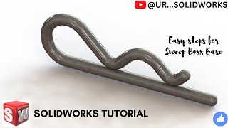 quotSolidWorks sweep base boss expert command tutorialquot [upl. by Balough954]