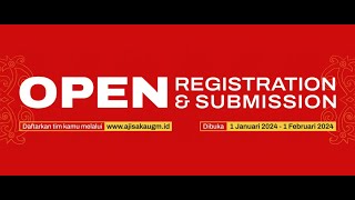 PEMBUKAAN PENDAFTARAN DAN PENGUMPULAN KARYA FESTIVAL AJISAKA UGM 2024 [upl. by Misti769]