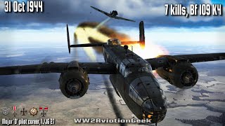 Bf 109 K4 7 kills Bomber Intercept Mission for Luftnachrichten Abteilung  IL2 WW2 Air Combat Sim [upl. by Dola]