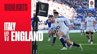 Highlights  Italy v England  Guinness Mens Six Nations [upl. by Yvon747]