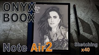 ONYX BOOX Note Air2 Sketching [upl. by Yhtomit777]