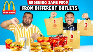 McDonalds Different Outlets War  McDonalds Food Challenge  Viwa Food World [upl. by Inoliel]