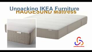 Easy and Quick Unpacking of IKEA HAUGESUND Mattress [upl. by Aluor]