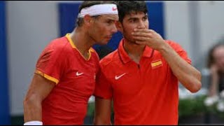 Carlos Alcaraz  Rafael Nadal vs Austin Krajicek  Rajeev Ram  Doubles  Olympics 2024 [upl. by Kress103]