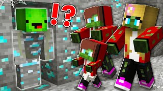 How Mikey Became Diamond and ESCAPE From JJ Zombie Family in Minecraft   Maizen [upl. by Kama604]