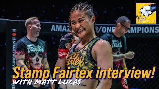 LIVE Stamp Fairtex interview w Matt Lucas  ONE Championship latest news [upl. by Nireil968]