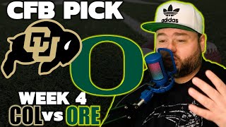 Colorado vs Oregon Picks  College Football Week 4 Predictions  The Sauce Network  Kyle Kirms [upl. by Airetas591]