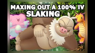 POKEMON GO MAXING OUT 100 IV SLAKING  GYM BATTLES BLAZIKEN amp SLAKING VS BLISSEY [upl. by Iny]