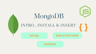 MongoDB Introduction Install amp Insert Operation mongodb nosql database datamodeling backend [upl. by Proulx662]