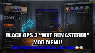 How to get a MXT Remastered Mod menu for Black Ops 3 2023 [upl. by Nirel]