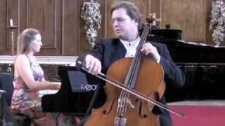 Orfeo Mandozzi Cello Caroline Clipsham Piano Bach Marcello Adagio BWV 974 St Paul Cathedral London [upl. by Nura]