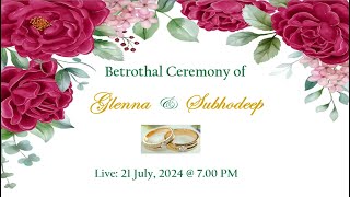 Glenna amp Subhodeep Betrothal Ceremony [upl. by Antonio506]