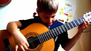 Pièce pour enfants débutants  Guitare classique  Étude D Aguado [upl. by Aniger]