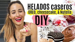 DIY Helados caseros FÁCILES amp deliciosos [upl. by Eisiam]