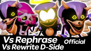 Trinity DSide Vs Rephrase  Vs Rewrite DSide Official  Friday Night Funkin [upl. by Nyrahtak]