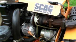 Scag 72 Sabre Tooth Tiger DIESEL Commercial Lawn Mower [upl. by Eirrac]