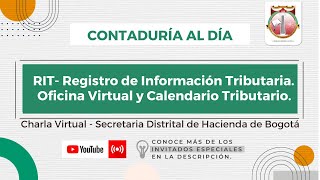 Registro de Información Tributaria RIT Oficina Virtual Calendario Tributario  SDH y URepublicana [upl. by Larrad]