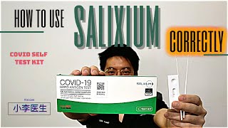 How to use Salixium Covid19 Self Test Kit CORRECTLY  如何正确使用Salixium Covid19 Self Test Kit [upl. by Nolava]