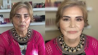 MATURE SKIN MAKEUP TUTORIAL how to cover age spots eye lift  JASMINHUERTA [upl. by Apicella760]