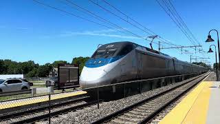 Acela Express 2039 going past Mansfield Station [upl. by Macmullin]