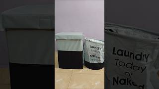 laundry bag meeshomeeshohaulmeeshoshoppinglaundrybagunboxingmeeshoaffordable [upl. by Enelad]