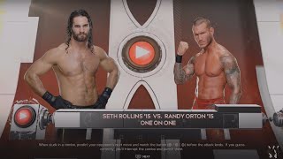 WWE 2K24  Randy Orton Vs Seth Rollins  Gameplay 4K UHD [upl. by Titos]