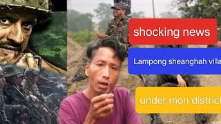 Assam Rifles  NSCN firing between Lampong Sheanghah and Longphoah village under Mon District [upl. by Tiram]