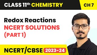 Redox Reactions  NCERT Solutions Part 1  Class 11 Chemistry Chapter 7  CBSE [upl. by Aihtnic529]