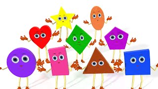 Learn Shapes Song  Colors Vehicles Fruits Vegetables and Shapes Songs amp Rhymes for Children [upl. by Tirrell68]