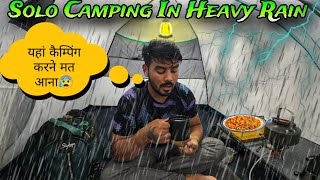 Solo Camping In A Rainstorm With My Motorcycle  Camping amp Relaxing In Deep forest vlog [upl. by Arun]