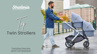 Twin strollers  Top stroller options to use with twins UPPAbaby Bugaboo Nuna Cybex and more [upl. by Ueihtam702]