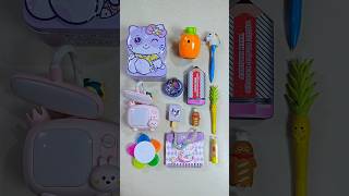 wow stationery items pencil sharpener notebook piggy bank pencil case highlighter stationery [upl. by Shulman]