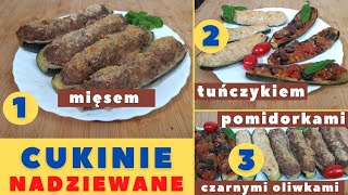 🥒Cukinie faszerowane 3 różne pyszne farsze Wypróbuj je jak najszybciej❗️ [upl. by Mayeda37]