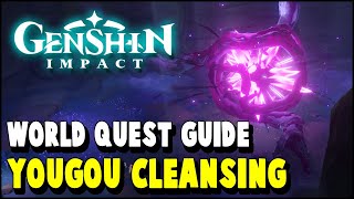 Genshin Impact YOUGOU CLEANSING World Quest Guide Sacred Sakura Cleansing Ritual Part 4 [upl. by Silenay]