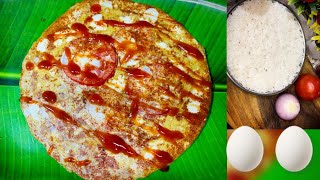 చద్దన్నంతో పిజ్జా  Chaddannam Pizza Breakfst food pizza cooking healthyfood snacks breakfast [upl. by Lednyk]