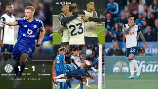 Leicester Vs Tottenham 1  1 match highlights [upl. by Olenka]