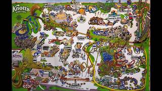 Knotts Berry Farm Maps Over the Years Video 2  See Video 3 its Updated [upl. by Nyrol]