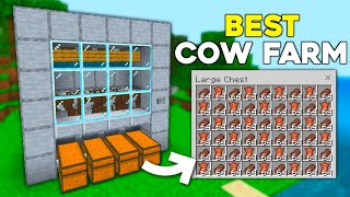 Minecraft EASIEST Automatic COW Farm Tutorial 121 [upl. by Olegnaid965]