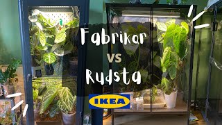 Vitrine plante IKEA  Fabrikor vs Rudsta  Quel est la meilleur  selon moi🌱🌱 [upl. by Yentnuoc]