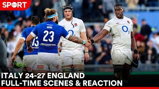 Italy 2427 England  Fulltime scenes and reaction [upl. by Eeliram]