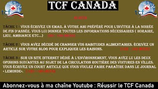 TCF CANADA  Correction Circulation routière dune épreuve complète dExpression Écrite ✍✍ [upl. by Myna]