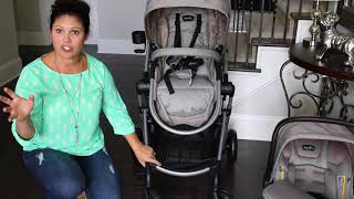 Evenflo Pivot Stroller Travel System with Car Seat Baby Gizmo Review [upl. by Nnyleve24]