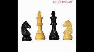 375quot Staunton German Knight Standard EBONIZED Series  By ENTERRO CHESS company enterrochess [upl. by Sivad]