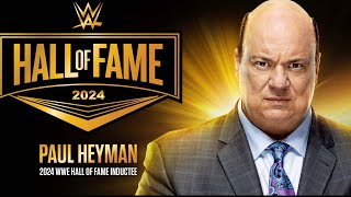 Paul Heyman to be inducted into the WWE Hall Of Fame Class of 2024 [upl. by Yelrehs]